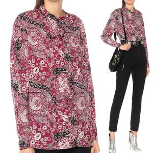Isabel Marant Eclectic Print Cotton Blouse M